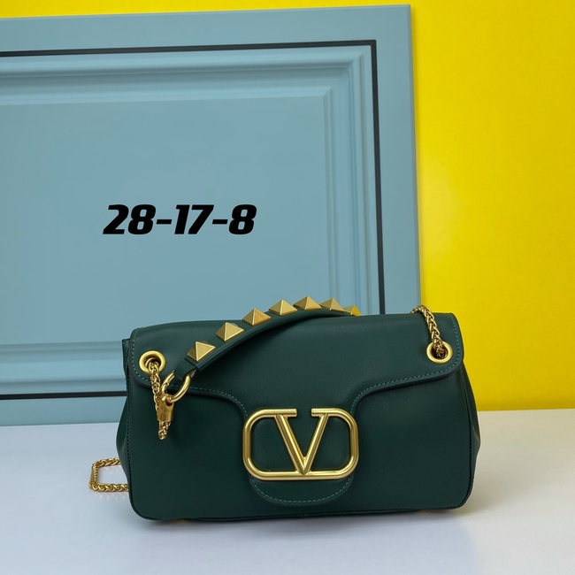 Valentino Garavani Stud Sign Nappa Leather Shoulder Bag