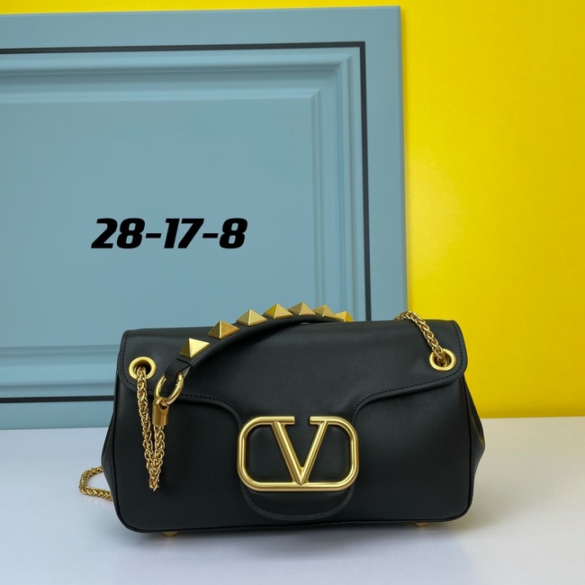 Valentino Garavani Stud Sign Nappa Leather Shoulder Bag