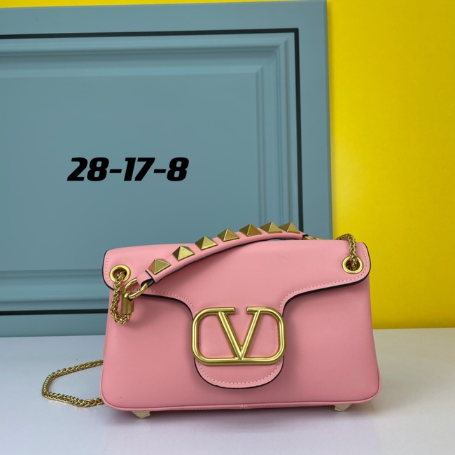 Valentino Garavani Stud Sign Nappa Leather Shoulder Bag