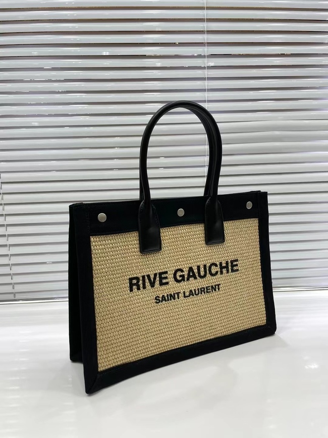 Yves Saint Laurent Large Capacity Straw Tote Bag