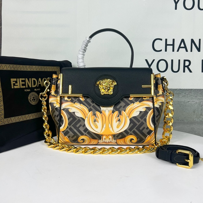 Versace Fendace Gold Baroque Crossbody Bag Code: 9007#