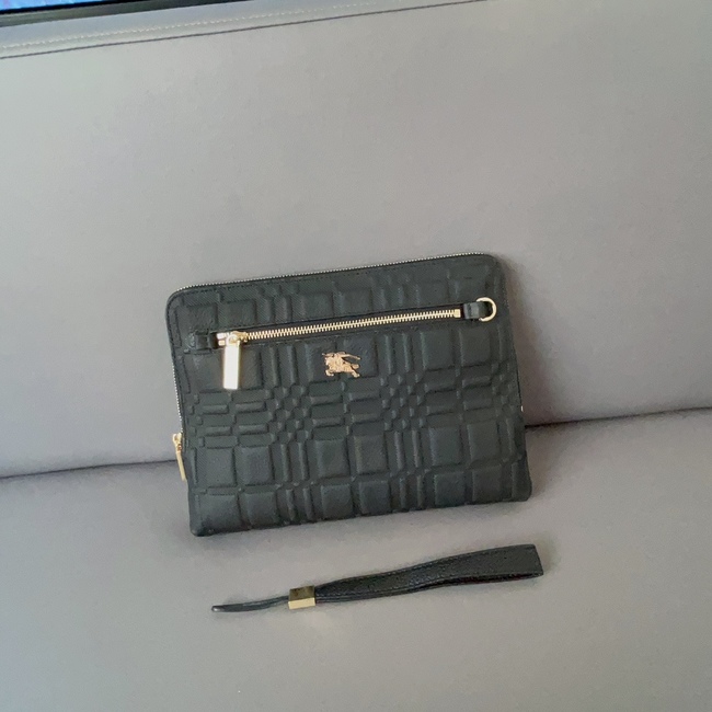 Burberry Leather Embossed Clutch