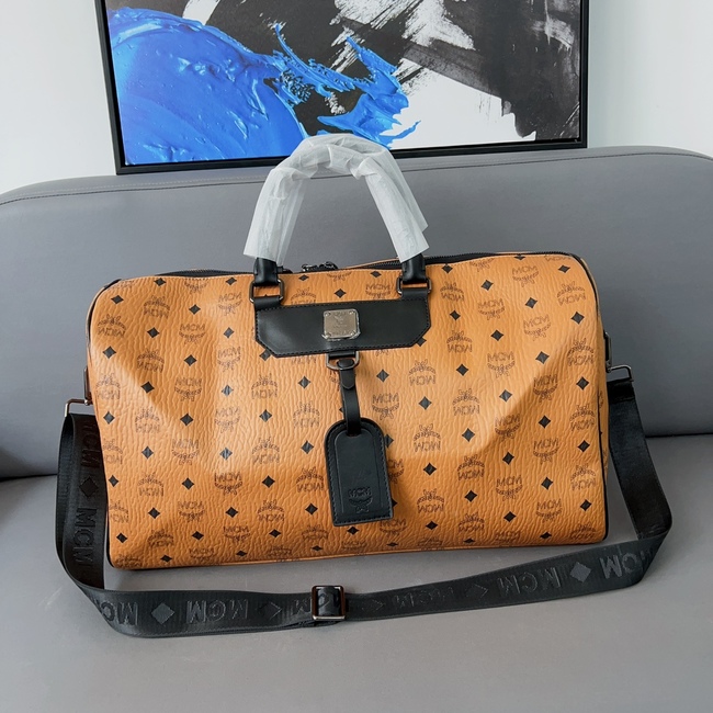 Modern Creation München (Mcm) Classic And Versatile Original Fabric Travel Bag