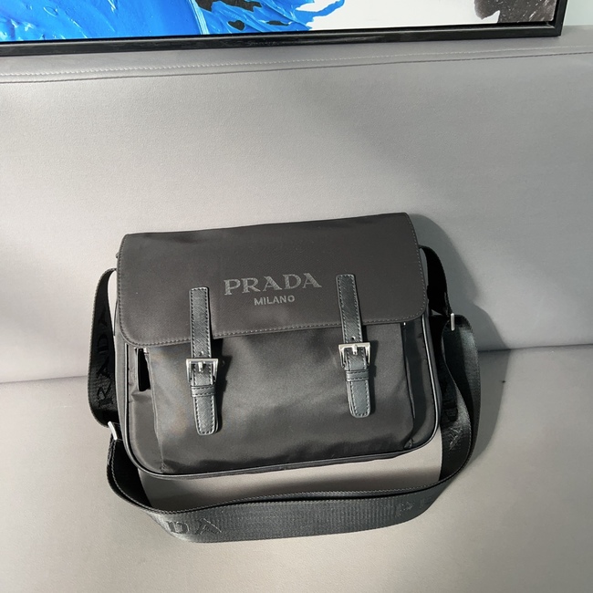 Prada Nylon Flap Messenger Bag Shoulder Bag