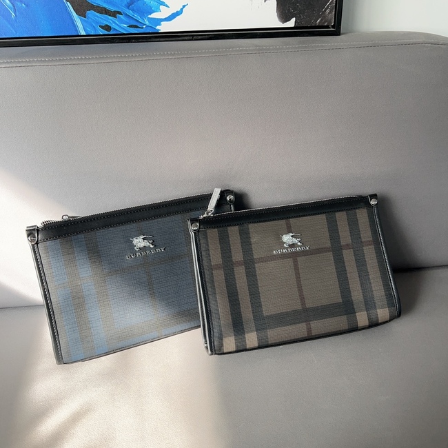 Burberry Original Factory Fabric Clutch Bag