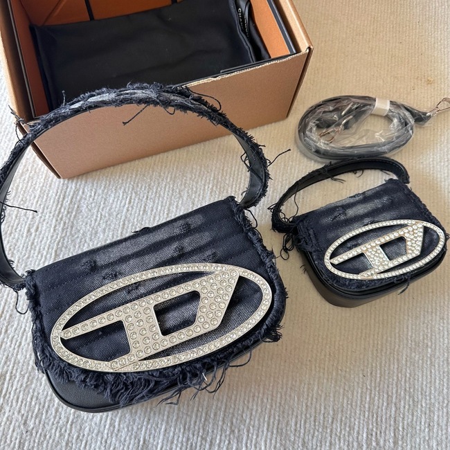 Diesel Denim Rhinestone Jingle Bag