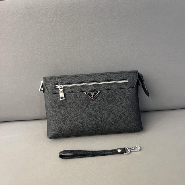 Prada Men S Leather Clutch Bag