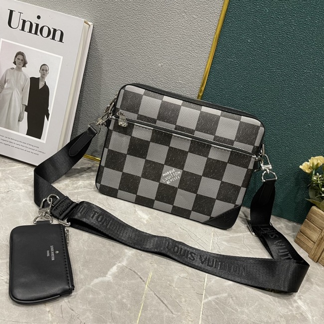 Louis Vuitton Cowhide Damier Checkerboard Trio Messenger Bag Code: M80401/M63443/M45320