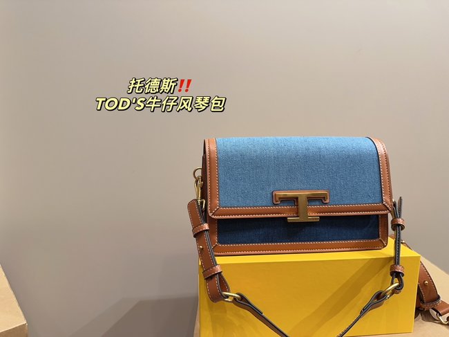 Tods Denim Accordion Bag 