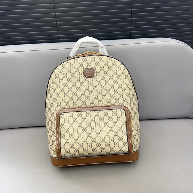 Gucci Interlocking Double G Backpack Backpack Large Capacity Unisex Casual School Bag