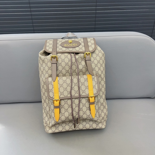 Gucci Tiger Head Drawstring Flap Backpack