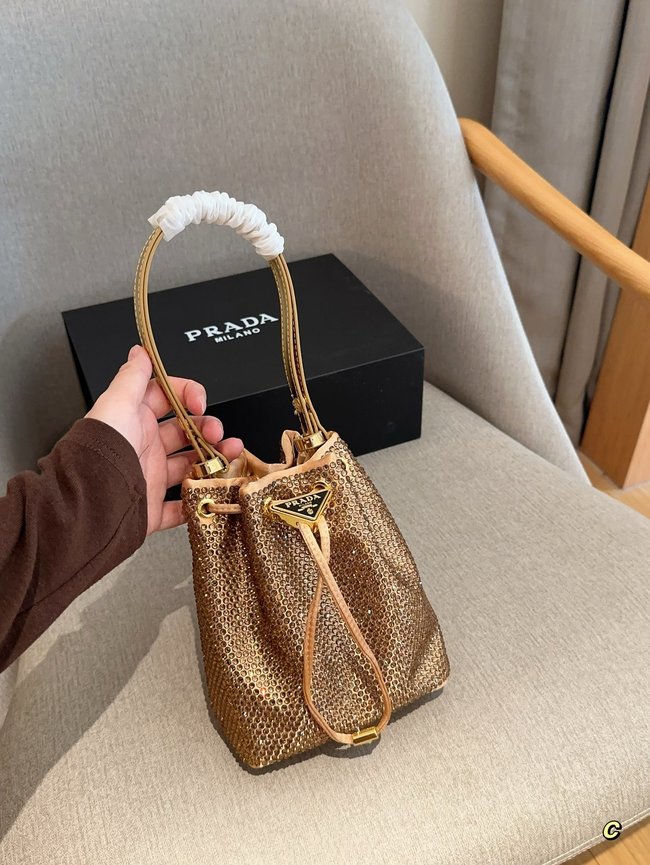 Prada Rhinestone Bucket Bag 