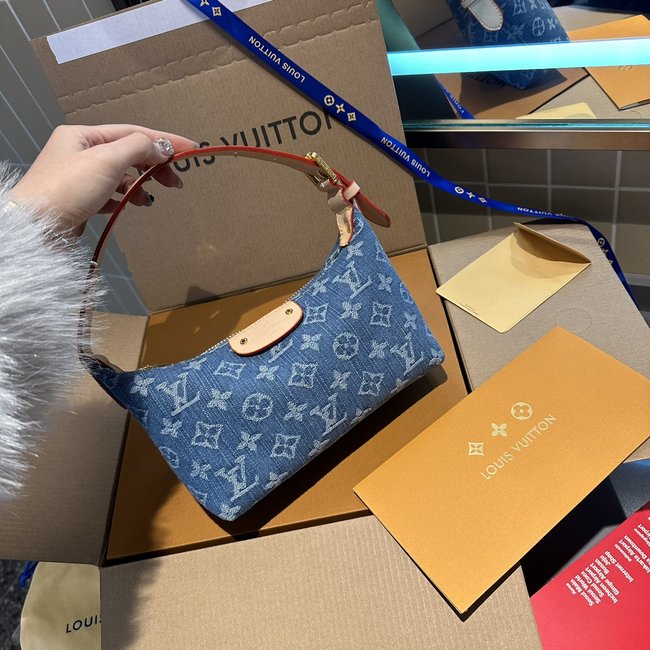 Louis Vuitton Classic Pattern Denim Handbag 