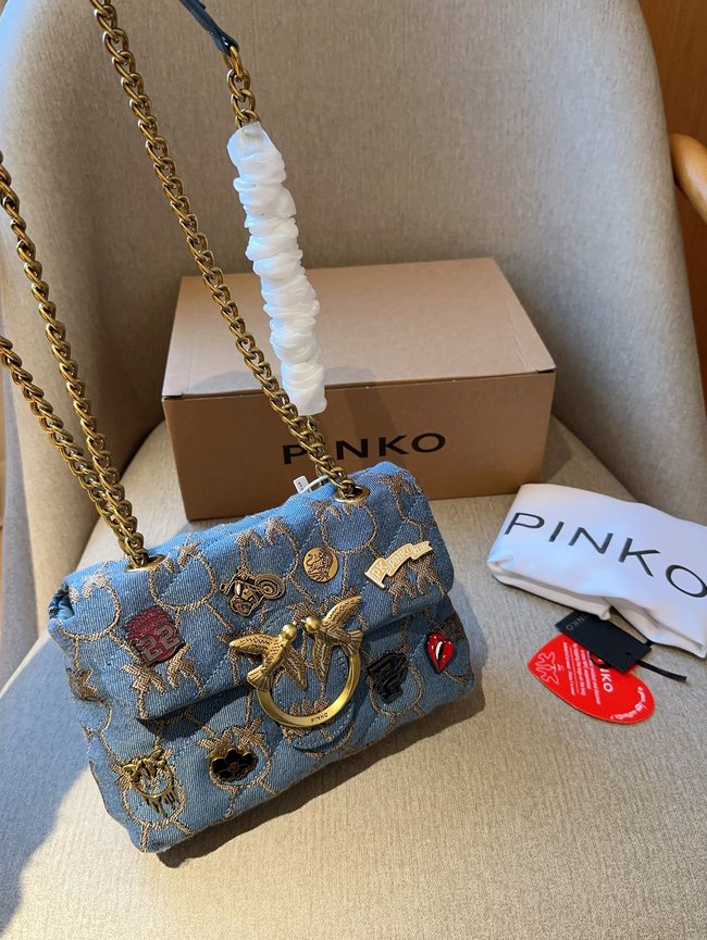 Pinko Love Puff Badge Puff Pillow Bag 