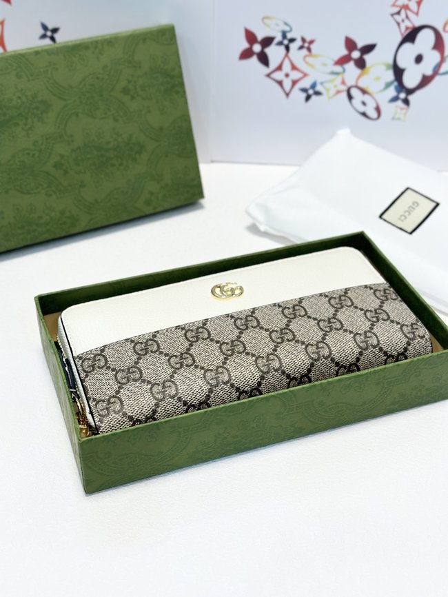 Gucci First-Grain Cowhide Leather Clutch Bag 