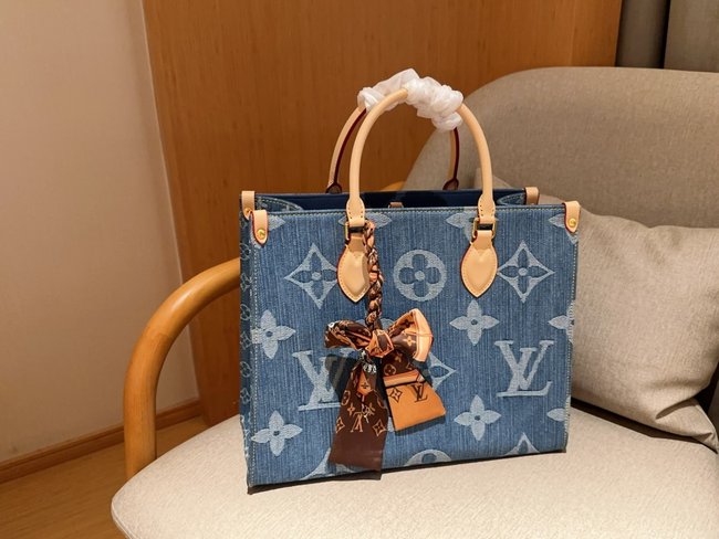Louis Vuitton Denim Denim Onthego Tote Bag 