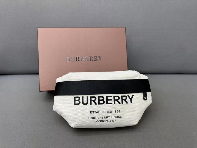 Burberry Letter Canvas Crossbody Chest Bag 