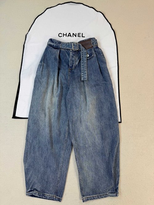 Loewe Intricate Details of Denim Jeans