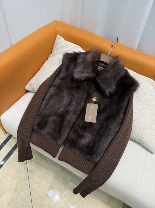 Loro Piana Value-for-Money Detachable Sleeve Imported Toscana Fur Coat