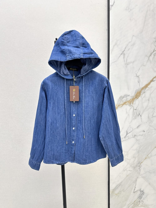 Loro Piana Hooded Denim Shirt: Elegant and Timeless Appeal