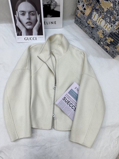 Hermes Double-Sided Cashmere and Wool Blend Coat