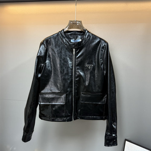 Prada High-End Customized Coat with Embroidered Logo