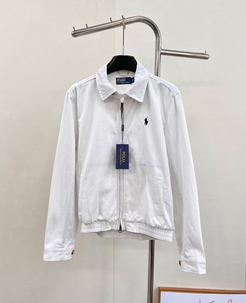 Polo Ralph Lauren Soft Washable Twill Embroidery Collared Jacket