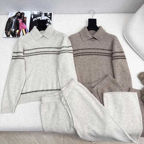 Max Mara Exclusive 25Ss Wool Set in Lazy Maillard Style