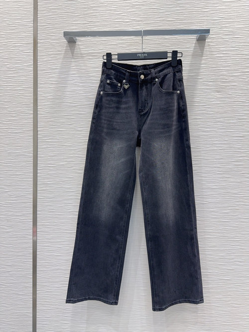 Prada New Elastic Jeans with Stereo Cut and Good Matchability