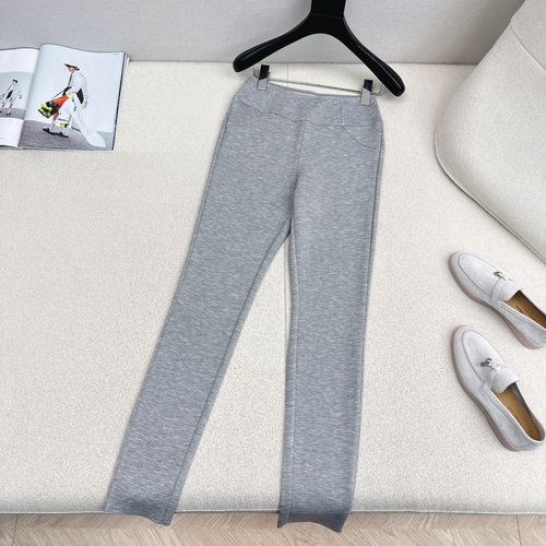 Brunello Cucinelli Classic Logo Letter High-waist Winter Leggings