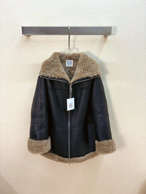 Loewe Short Imported Fur and Leather Garment, All Real Shots