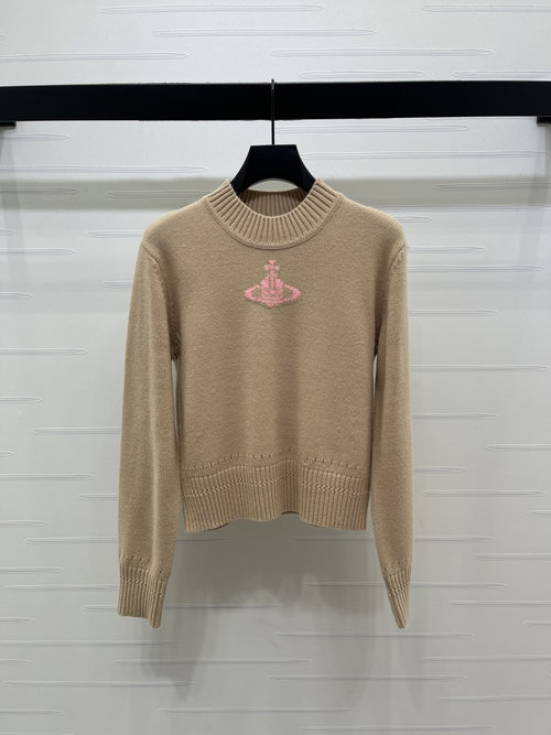 Vivienne Westhood Saturn Long - sleeve Wool Pullover Sweater, Soft & Textured