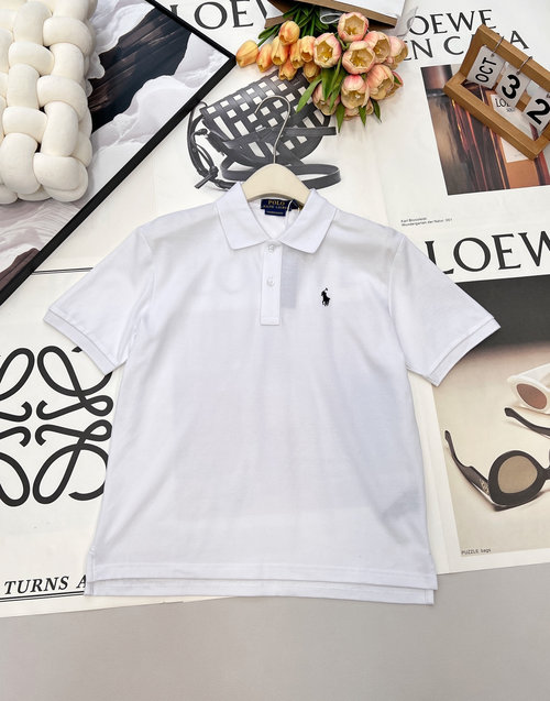 Polo Ralph Lauren Elegant Old Money Style Polo Shirt with Horse Embroidery