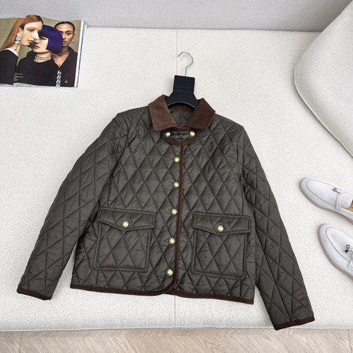 Polo Ralph Lauren Retro High-End Adjustable Back Cotton Coat