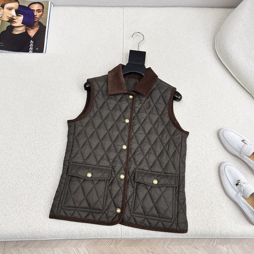 Polo Ralph Lauren Vintage Pony Pattern Embroidered Cotton Vest