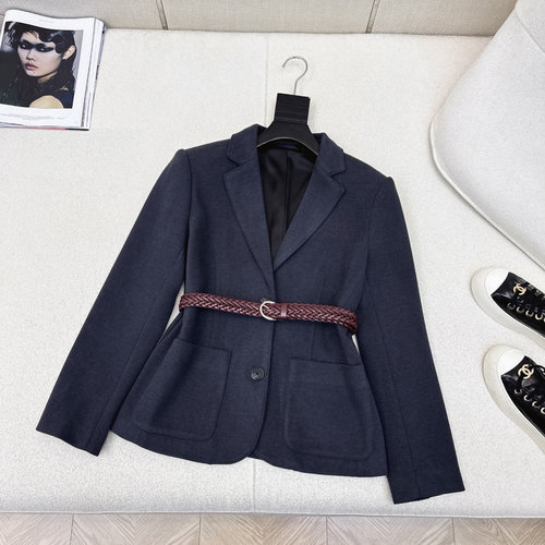 Brunello Cucinelli Exclusive Autumn Knit Blazer with Letter Embroideries