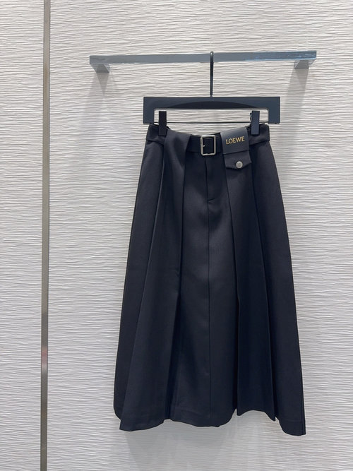 Loewe Trendy Single-Color Skirt in Imported Fabric