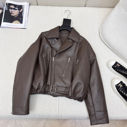 Loewe Lambskin Down Jacket with Stylish Design and Three Colors