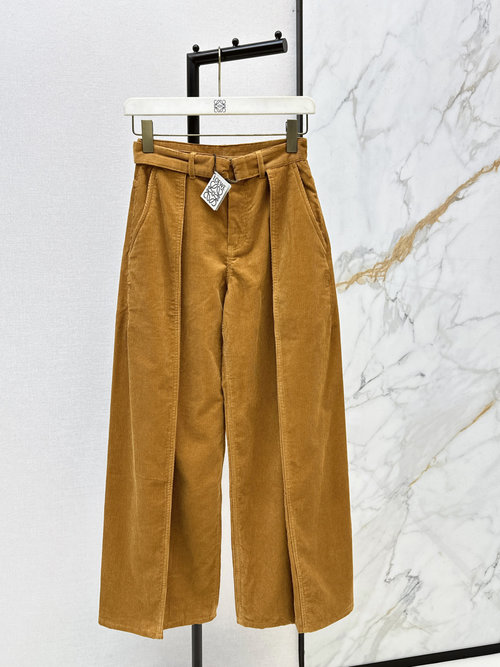 Loewe Deconstructed Corduroy Wide-leg Pants, Practical and Stylish