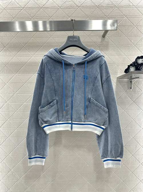 Alexander Wang Custom Twill Cotton Hooded Jacket and Wide-Leg Pants Set