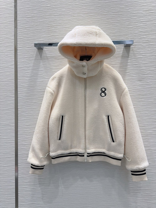 Dior Versatile and High - quality Artificial Lamb Wool Coat