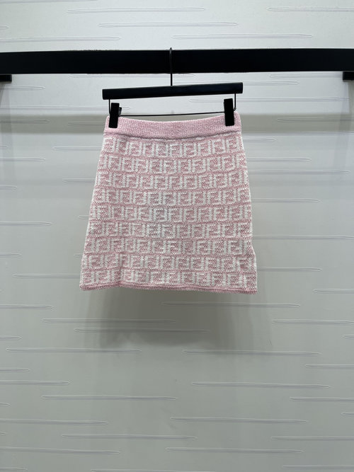 Fendi Elegant Double-F Knit Suit, Timeless Style