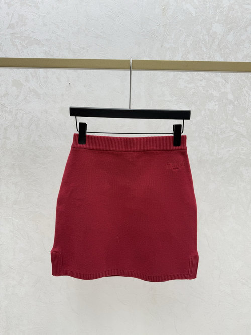 Fendi Simple Solid Color Knit Suit