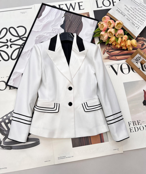 Dior Tailored Wool Blazer with Equestrian Details