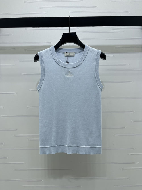 Vivienne Westhood Elastic Knit Vest with Saturn Logo
