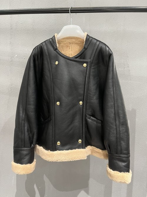 Celine Oversized Shearling Coat with Classic and Relaxed Fit