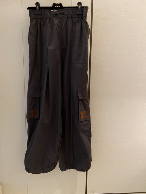 Chanel Practical Straight-leg Casual Pants with Elastic Waist