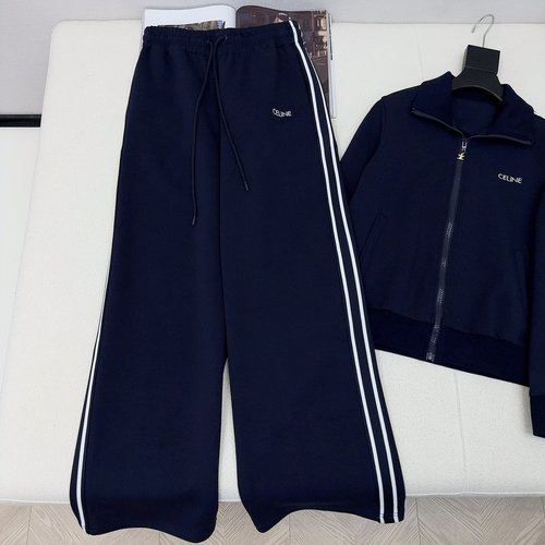 Celine Fashionable College Style Set with Logo Embroidery