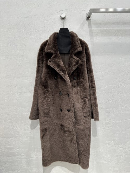 Max Mara Exclusive First-Release High-End Imported Classic-Style Fur Coat