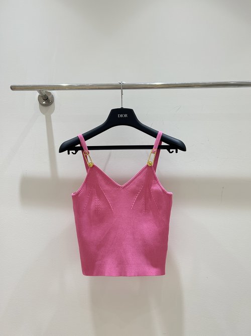 Versace Pin-style Sling Vest, Simple yet Opulent, Stylish Summer Wear